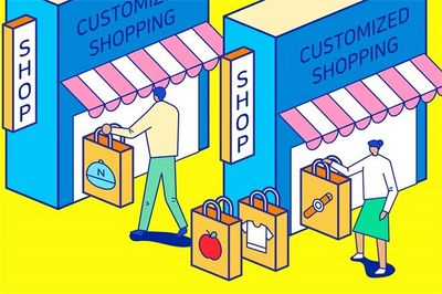 現(xiàn)代城市生活服務(wù)交通醫(yī)療快遞新能源汽車插畫